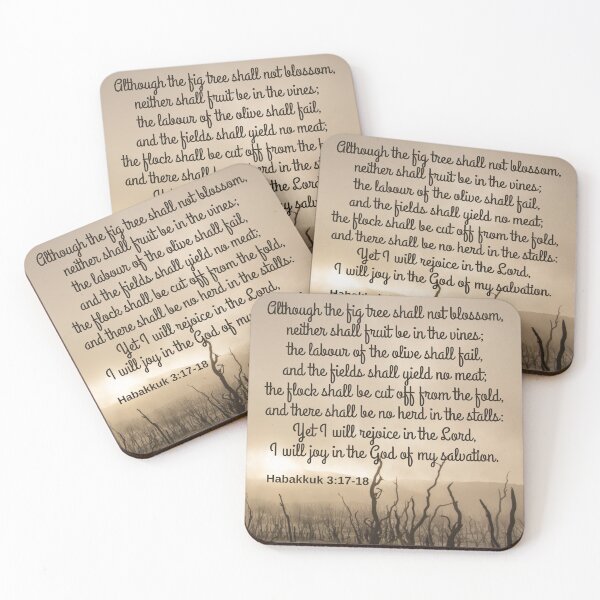 Item preview, Habakkuk 3:17-18 KJV designed and sold by Caregiverology.