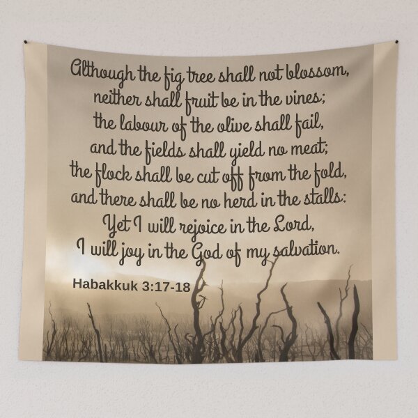 Item preview, Habakkuk 3:17-18 KJV designed and sold by Caregiverology.