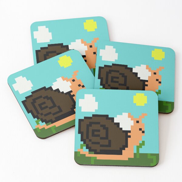 Item preview, Cute Spring Snail Pixel Art designed and sold by LittleDollGames.