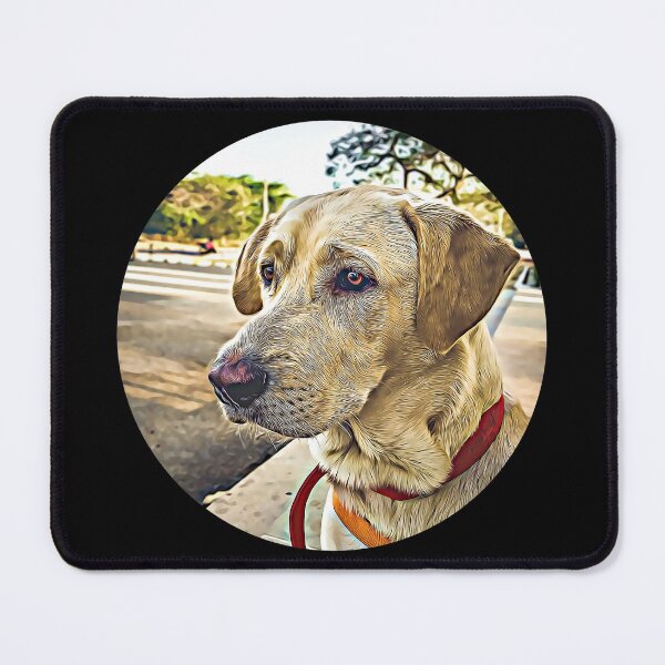 Item preview, Yellow Labrador Portrait designed and sold by RevolutionInPaint.