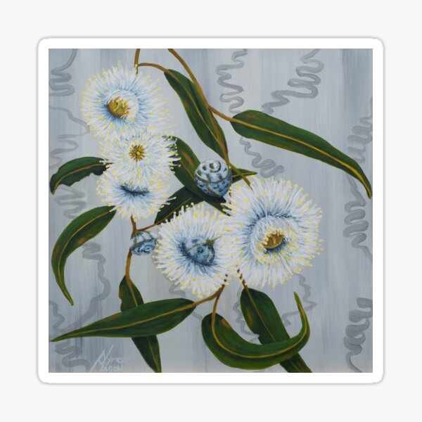 Blue Gum Blossoms Sticker