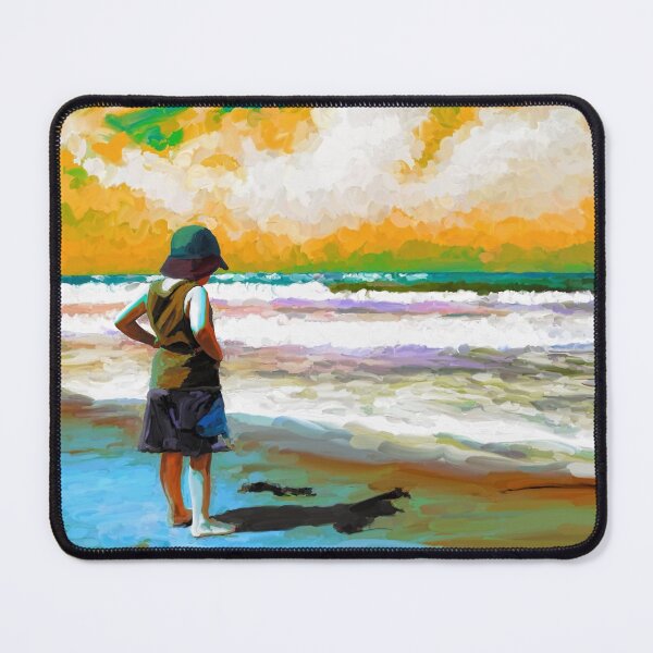 Item preview, Girl on sea shore designed and sold by DNPrints.