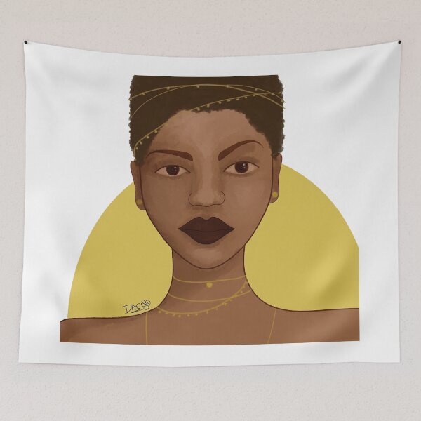 Aperçu de l'œuvre Portraits de filles noires - Ella créée et vendue par DesignbyDAE.
