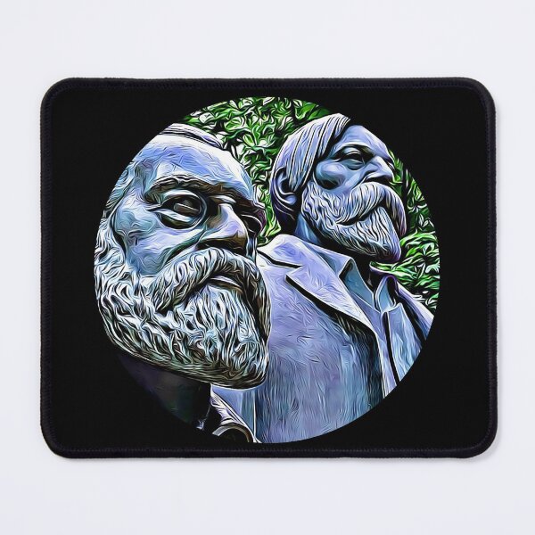 Item preview, Marx and Engels Portrait designed and sold by RevolutionInPaint.