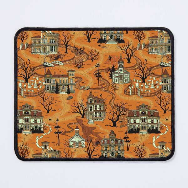 Item preview, Haunted Village (Pumpkin Orange) designed and sold by JadaFitch.