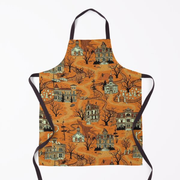 Item preview, Haunted Village (Pumpkin Orange) designed and sold by JadaFitch.