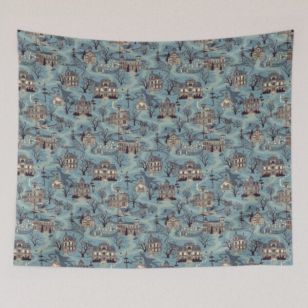 Item preview, Haunted Village (Midnight Blues) designed and sold by JadaFitch.