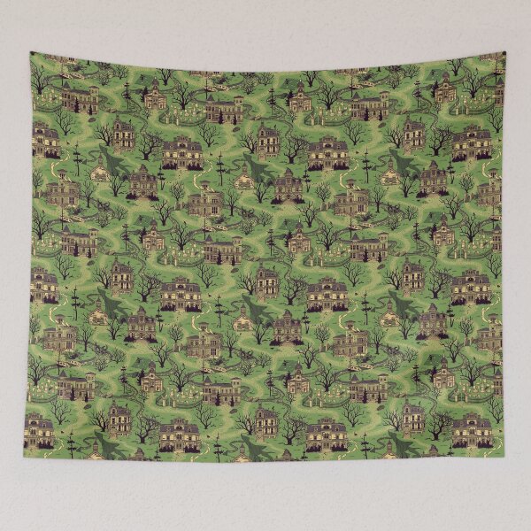 Item preview, Haunted Village (Frankenstein Green) designed and sold by JadaFitch.