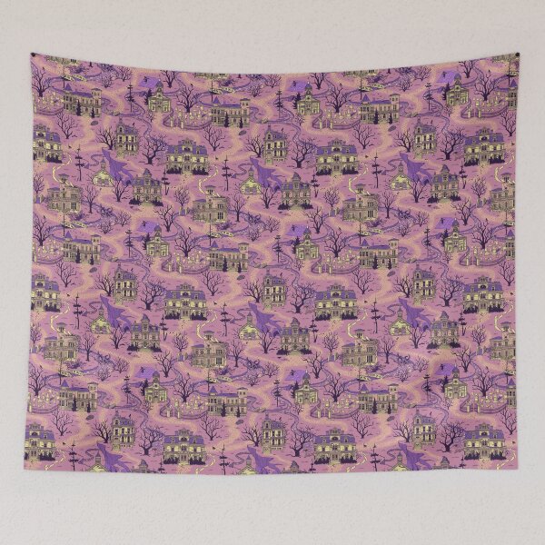 Item preview, Haunted Village (Shocking Pink) designed and sold by JadaFitch.