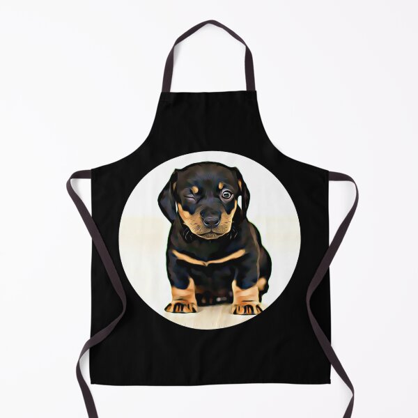 Item preview, Rottweiler Puppy Portrait designed and sold by RevolutionInPaint.