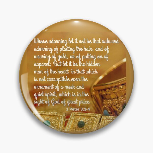 Item preview, 1 Peter 3:3-4 KJV designed and sold by Caregiverology.