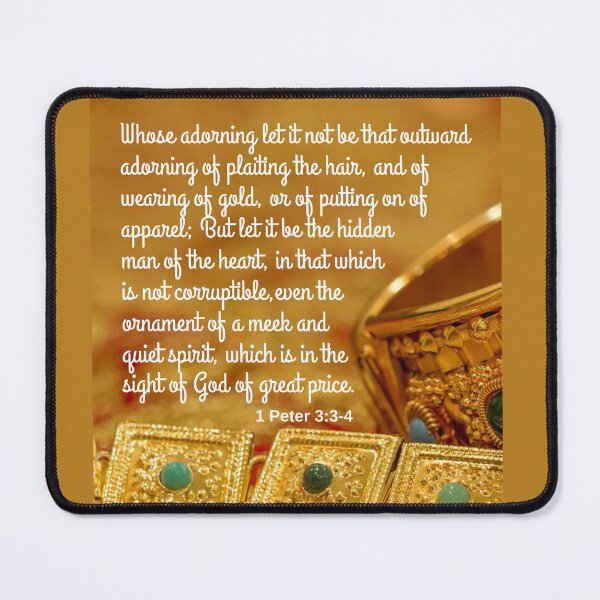 Item preview, 1 Peter 3:3-4 KJV designed and sold by Caregiverology.