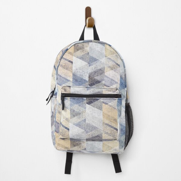 Item preview, Textured light blue, beige zigzag. designed and sold by marinaklykva.