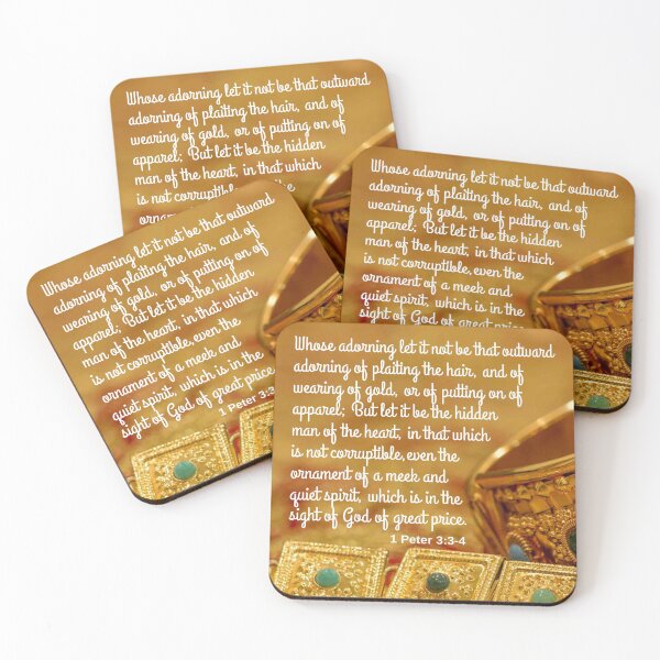 Item preview, 1 Peter 3:3-4 KJV designed and sold by Caregiverology.