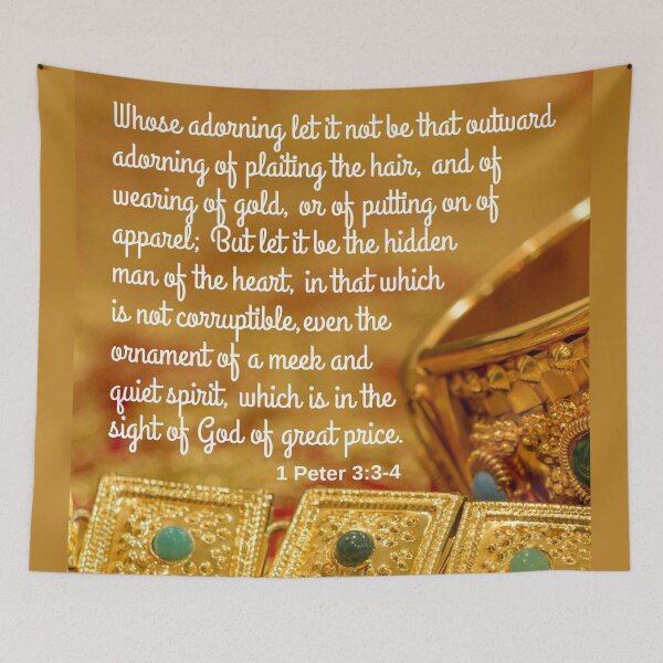 Item preview, 1 Peter 3:3-4 KJV designed and sold by Caregiverology.