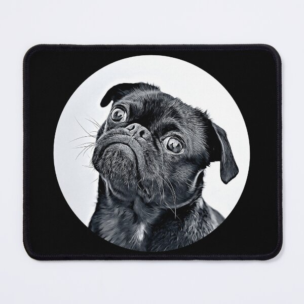 Item preview, Pug Portrait designed and sold by RevolutionInPaint.