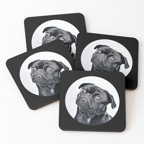 Item preview, Pug Portrait designed and sold by RevolutionInPaint.