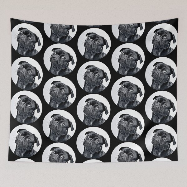 Item preview, Pug Portrait designed and sold by RevolutionInPaint.