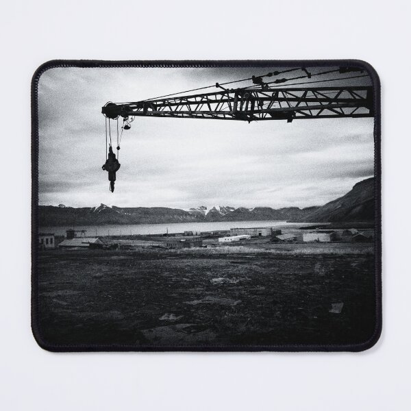 Item preview, Crane with a view, Urbex Pyramiden, Spitsbergen designed and sold by shackledlettuce.