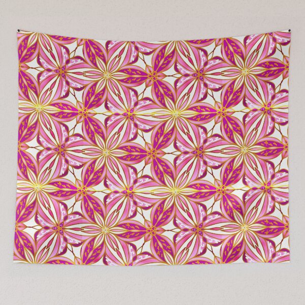 Item preview, indoor floral pink purple designed and sold by Chakraflowerdesign.