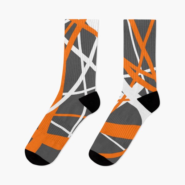 Item preview, Lines Of Burned Orange and White Abstract Geometric Pattern (On Grey) designed and sold by taiche.
