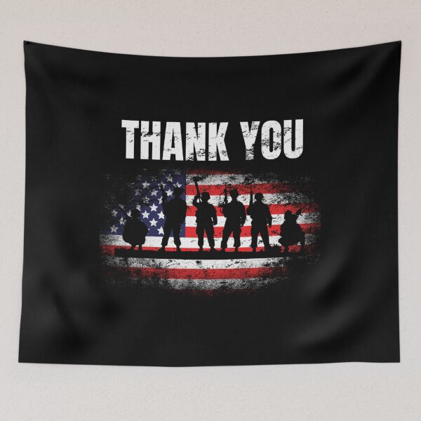 Item preview, Thank You Veterans Vintage USA Flag Veterans Day designed and sold by EverettLacy.