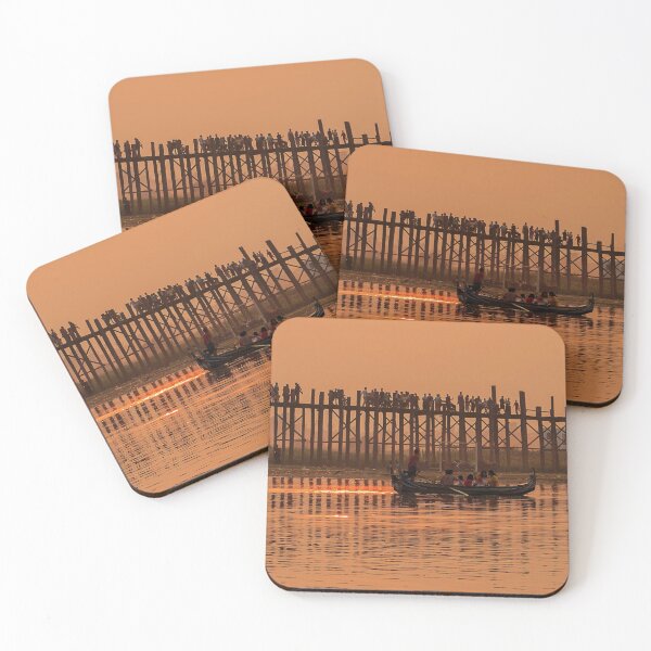 Item preview, Small boat ferrying passengers at Sunset designed and sold by DNPrints.