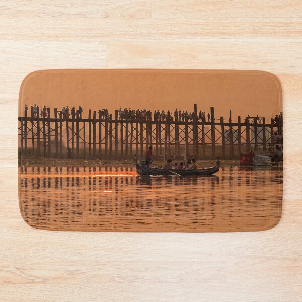 Item preview, Small boat ferrying passengers at Sunset designed and sold by DNPrints.