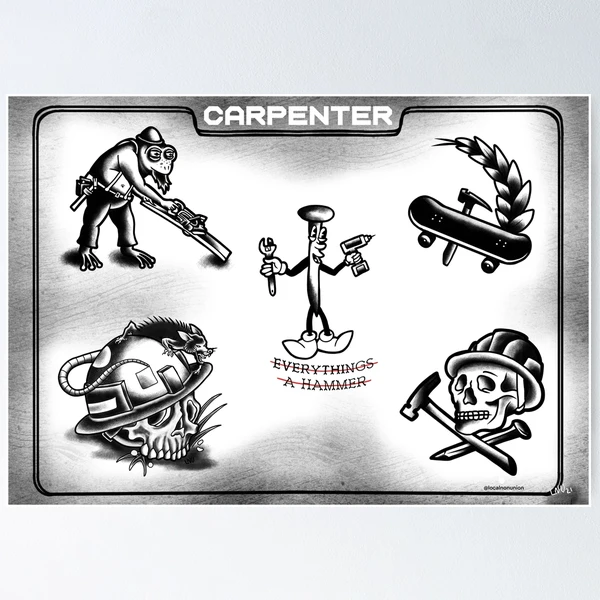 Carpenter Tattoo Ideas | TattoosAI