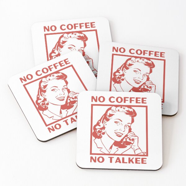 Item preview, No Coffee No Talkee, Coffee Then Talkee, Coffee First Then Talkee, Red designed and sold by anghelapparel.