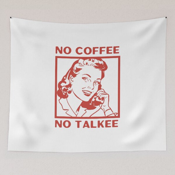 Item preview, No Coffee No Talkee, Coffee Then Talkee, Coffee First Then Talkee, Red designed and sold by anghelapparel.