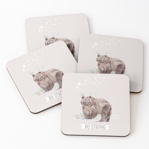 Item preview, Watercolor Bear, Brown Bear, Forest Bear designed and sold by DearSunny.