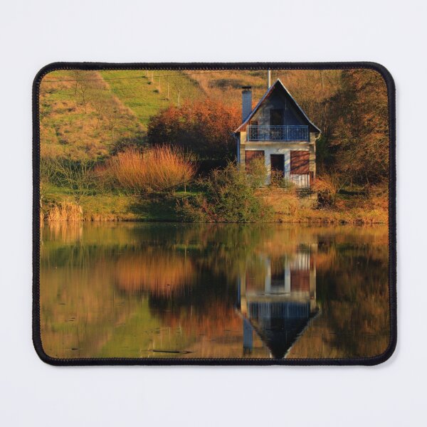 Item preview, Rustic hideaway Cottage mirrored in Lake designed and sold by DNPrints.