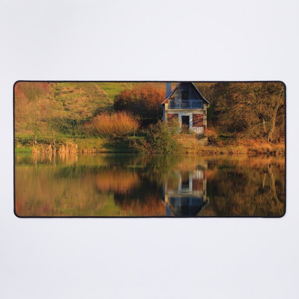 Item preview, Rustic hideaway Cottage mirrored in Lake designed and sold by DNPrints.