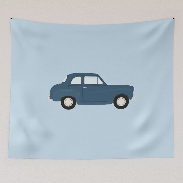 Item preview, Austin A35 Saloon Classic Car (Island Blue) designed and sold by JHMimaging.