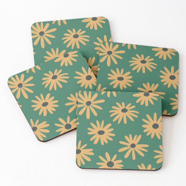 Item preview, Contemporary Groovy Chamomile Floral Pattern designed and sold by nouveaudecor.