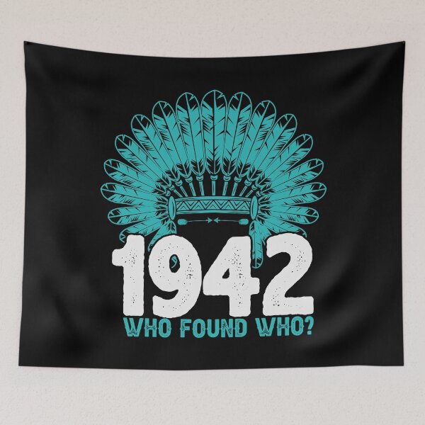 Item preview, 1492 Who Found Who We T-Shirt designed and sold by AEGMEDIA.