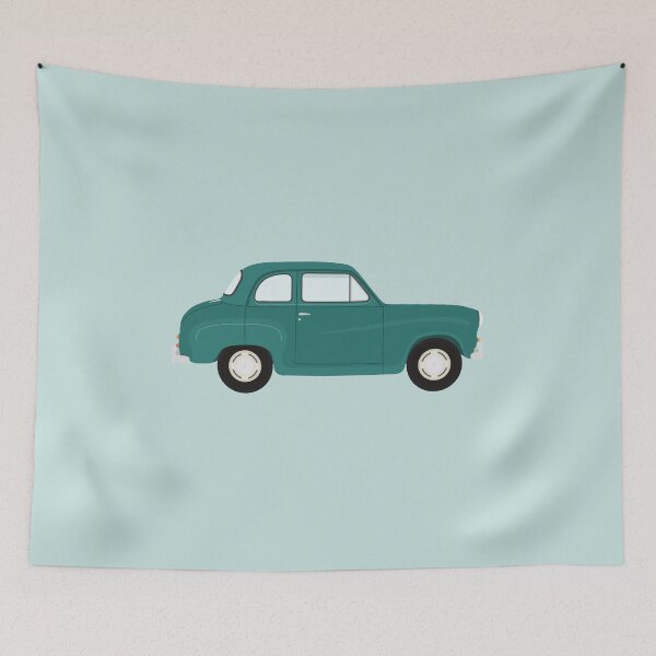 Item preview, Austin A35 Saloon Classic Car (Kingfisher Blue) designed and sold by JHMimaging.