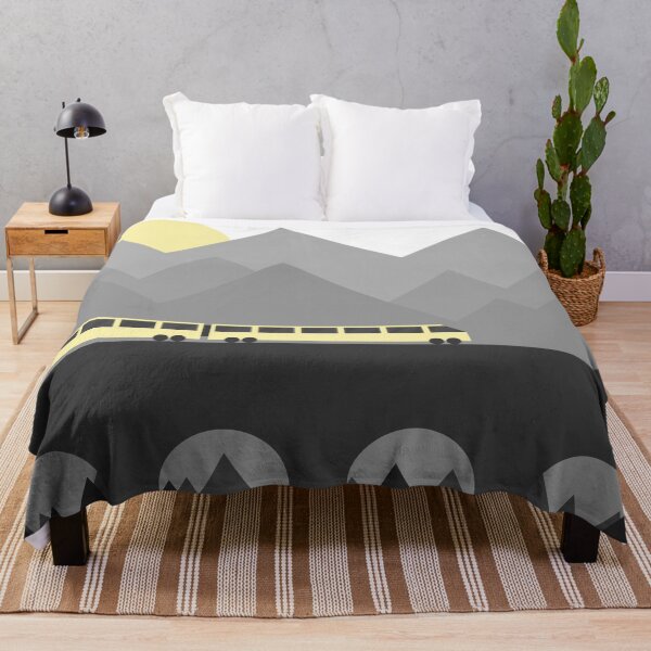 Item preview, A mountain and a train, minimalist yellow monochrome designed and sold by jean-nicolas.