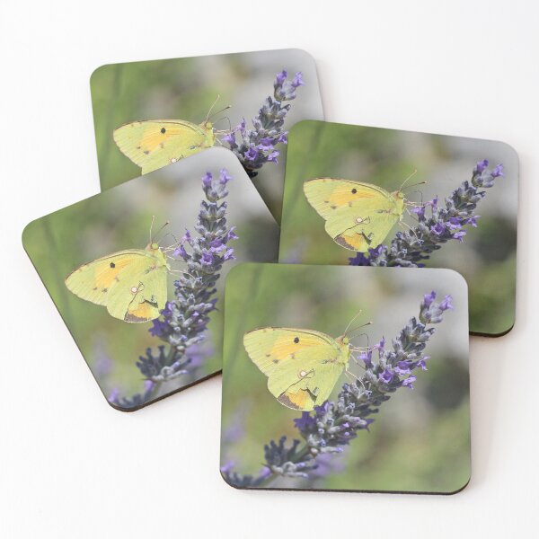 Artikelvorschau, Bewölkter gelber Schmetterling auf Lavendel entworfen und verkauft von SweepingShadows.