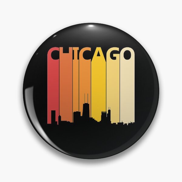 Item preview, Retro Chicago Skyline Silhouette designed and sold by paulveri.