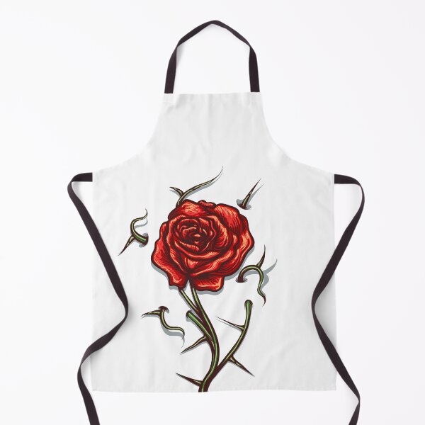 Item preview, Tattoo of Red Rose Flower with thorns designed and sold by devaleta.