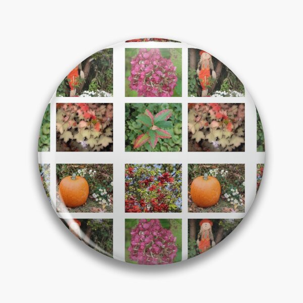 Item preview, Autumn Colorful Collage Pumpkin Scarecrow Leaves designed and sold by JariHawk.