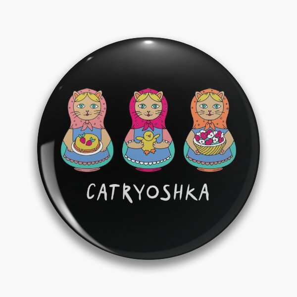 Item preview, Catryoshka Matreshka Cat Babushka Style designed and sold by RussianGifts.