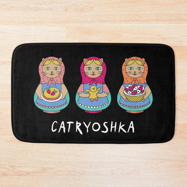 Item preview, Catryoshka Matreshka Cat Babushka Style designed and sold by RussianGifts.