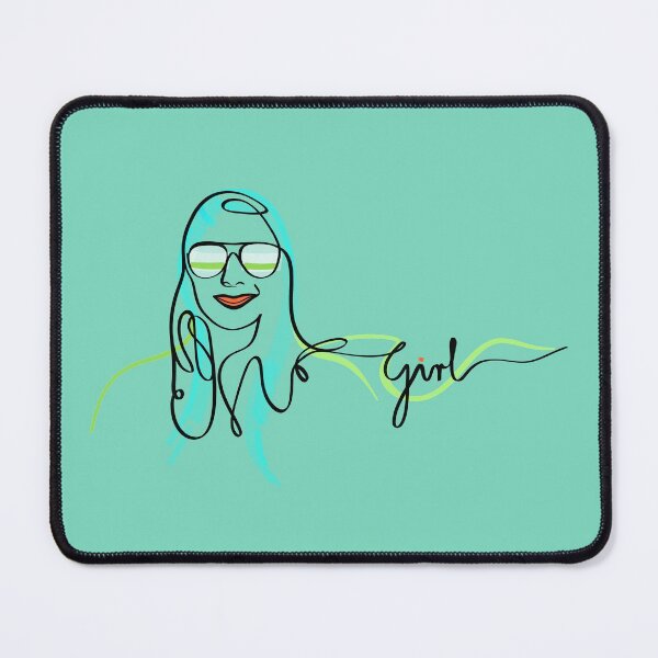 Item preview, Young smiling girl #2b - (color & mint bg) designed and sold by ha11ok.