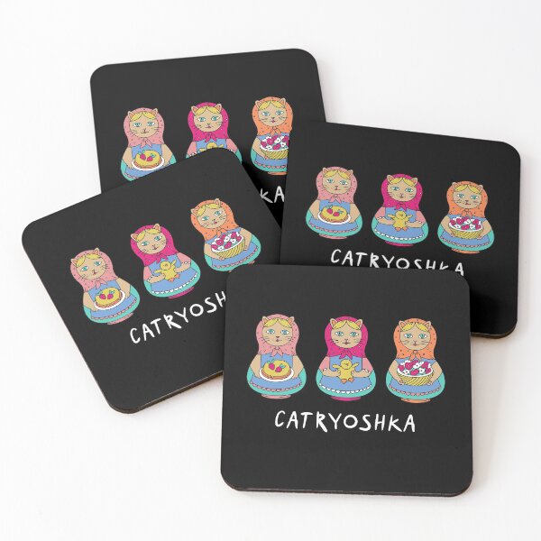 Item preview, Catryoshka Matreshka Cat Babushka Style designed and sold by RussianGifts.
