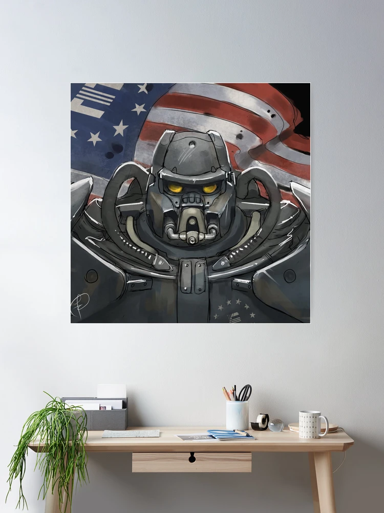 Fallout 3 Enclave Battle Power Armor Gaming  Poster for Sale by