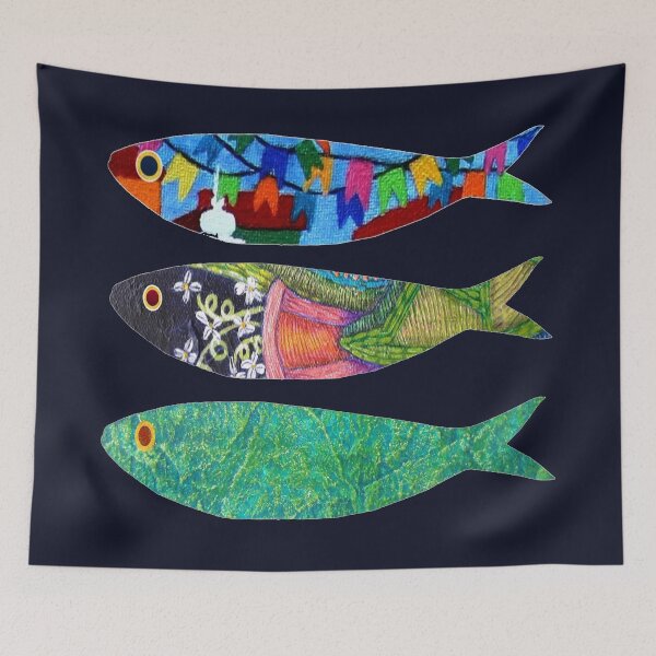 Item preview, Colorful sardines designed and sold by Madalena Lobao-Tello.