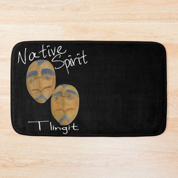 Item preview, T-shirts Native American Ceremonial Rattle Spirits Faces Tlingit Nation White Text designed and sold by Spirit-World.